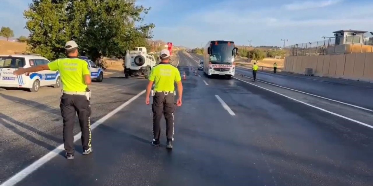 Ergani'de 202 adet otobüs denetledi