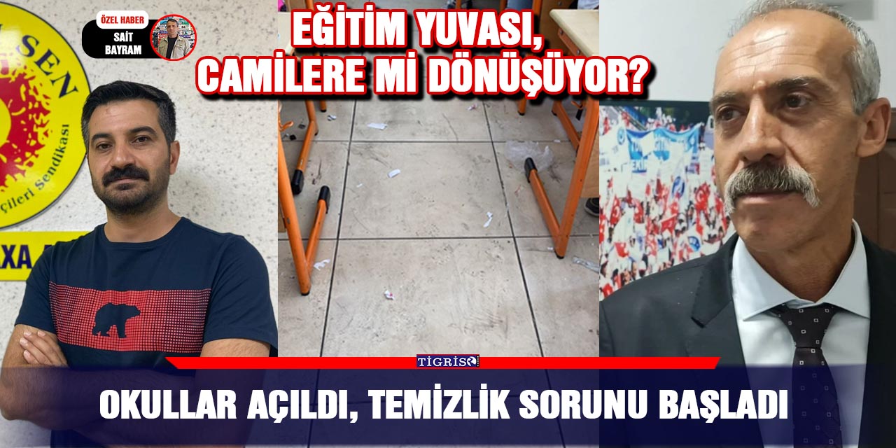 Okullar açıldı, temizlik sorunu başladı