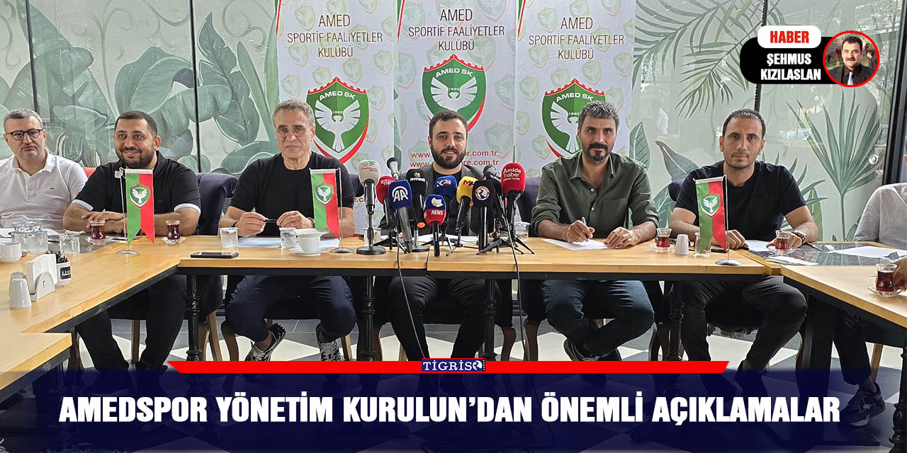 Amedspor yönetim kurulun’dan önemli açıklamalar