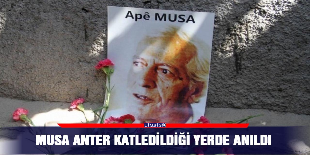 Musa Anter katledildiği yerde anıldı