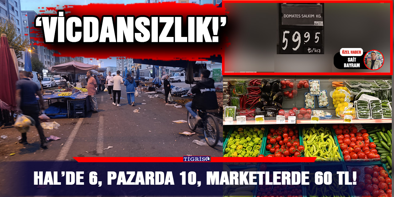 Hal’de 6, Pazarda 10, marketlerde 60 TL!