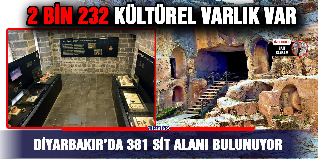 Diyarbakır’da 381 Sit alanı bulunuyor