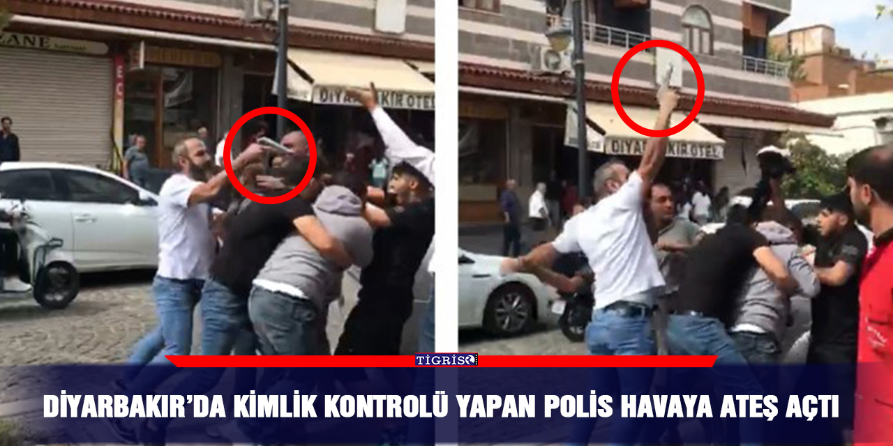 VİDEO - Diyarbakır’da kimlik kontrolü yapan polis havaya ateş açtı