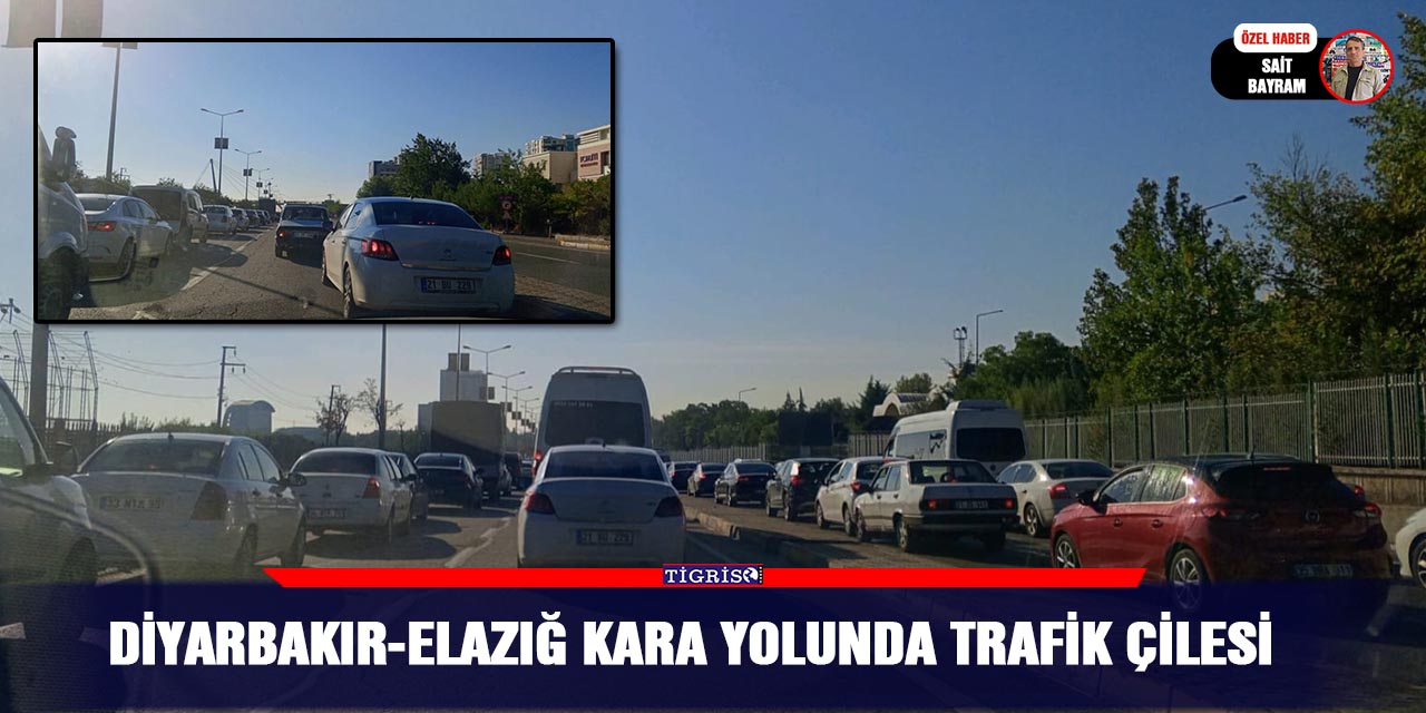 Diyarbakır-Elazığ kara yolunda trafik çilesi