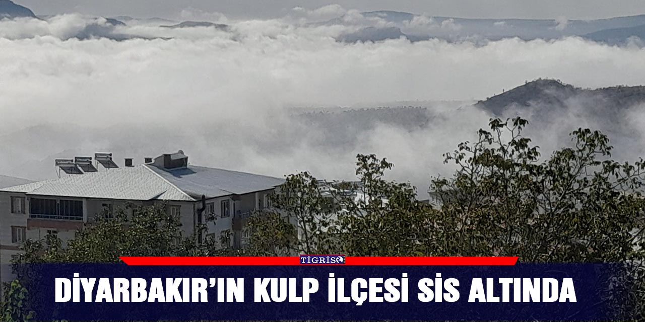 Diyarbakır’ın Kulp ilçesi sis altında