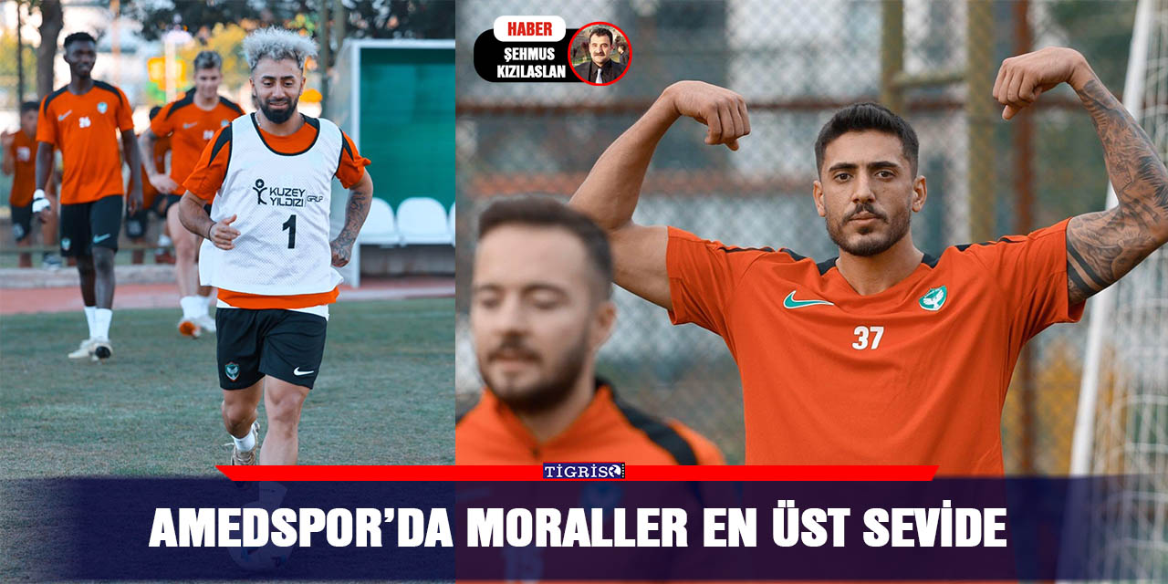 Amedspor’da moraller en üst sevide