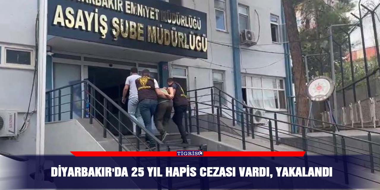 Diyarbakır'da 25 yıl hapis cezası vardı, yakalandı