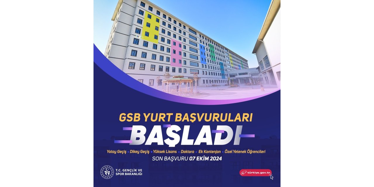 KYK ek tercih yurt başvurusu başladı