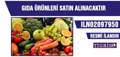 GIDA ÜRÜNLERİ SATIN ALINACAKTIR