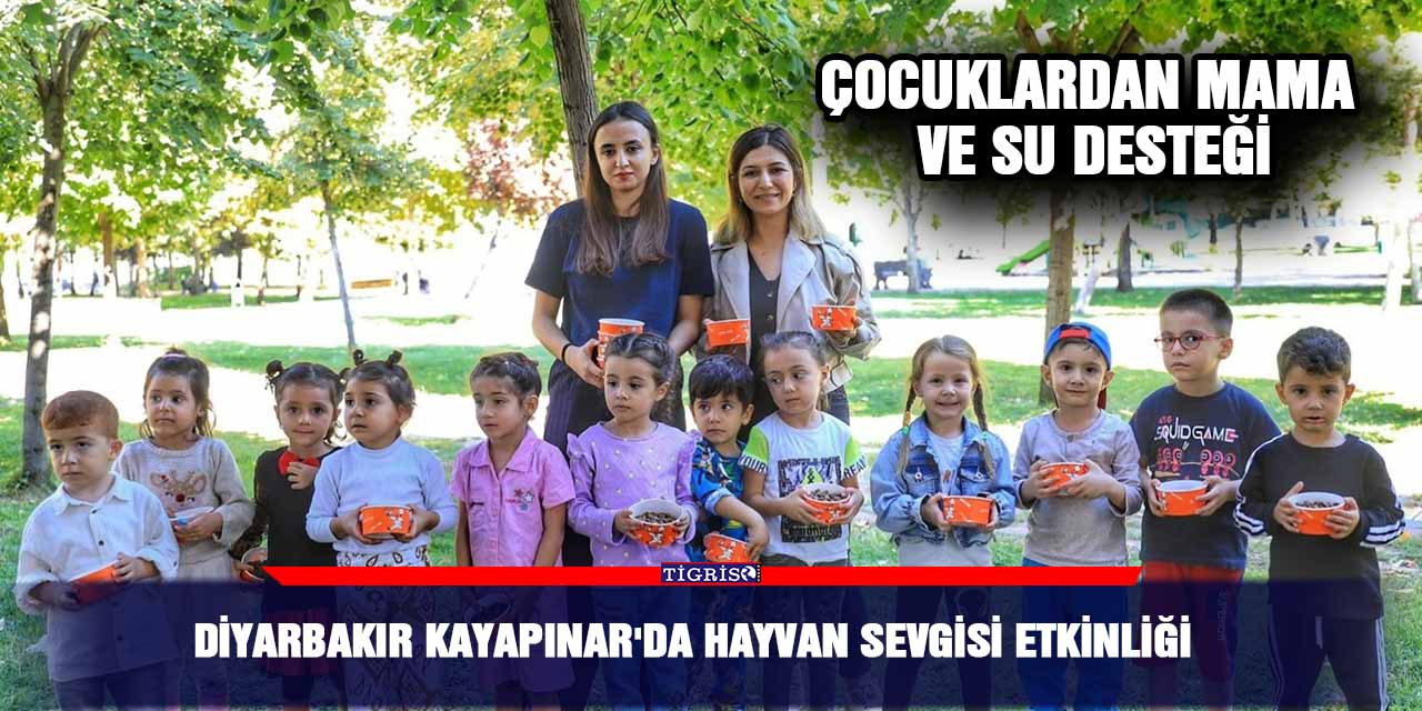 Diyarbakır Kayapınar'da Hayvan sevgisi etkinliği