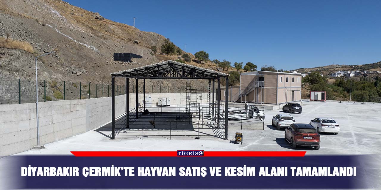 Diyarbakır Çermik’te hayvan satış ve kesim alanı tamamlandı