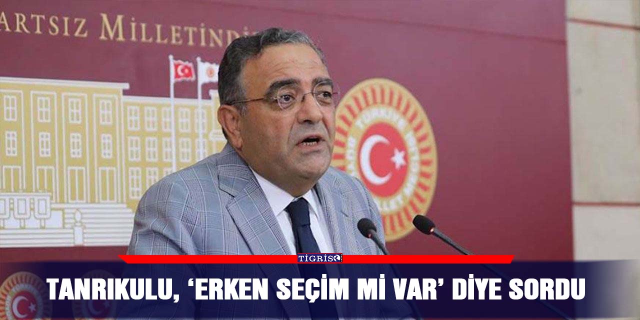 Tanrıkulu, ‘Erken seçim mi var’ diye sordu