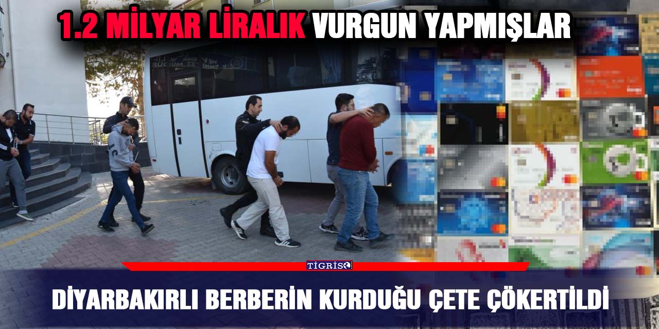 Diyarbakırlı berberin kurduğu çete çökertildi