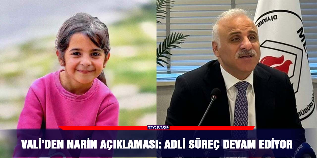 Vali’den Narin açıklaması: Adli süreç devam ediyor