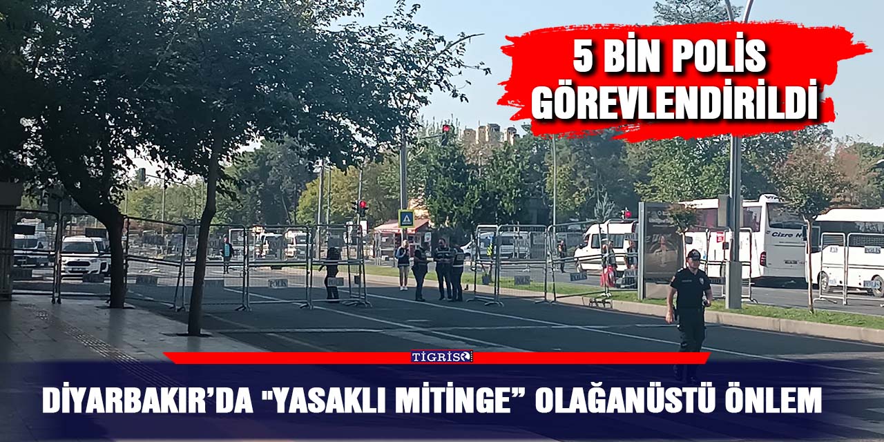 VİDEO - Diyarbakır’da "yasaklı mitinge" olağanüstü önlem