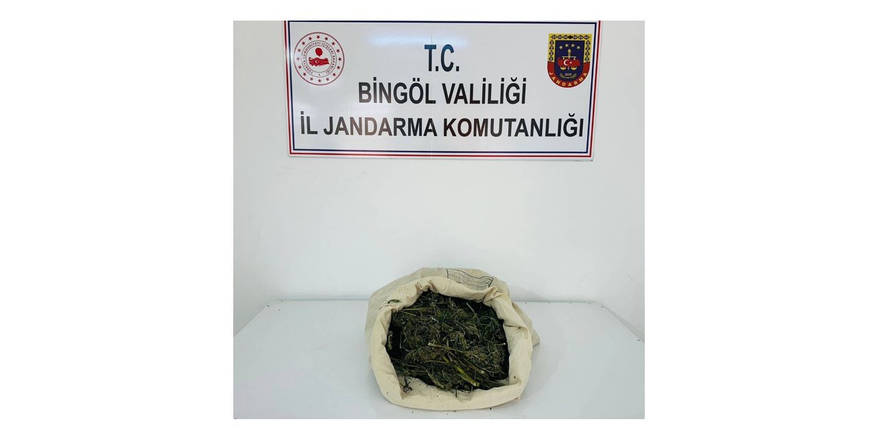 Bingöl’de 1 kilo 975 gram esrar ele geçirildi