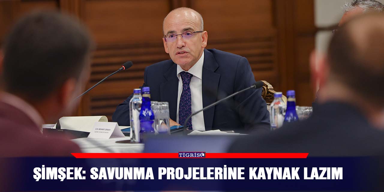 Şimşek: Savunma projelerine kaynak lazım