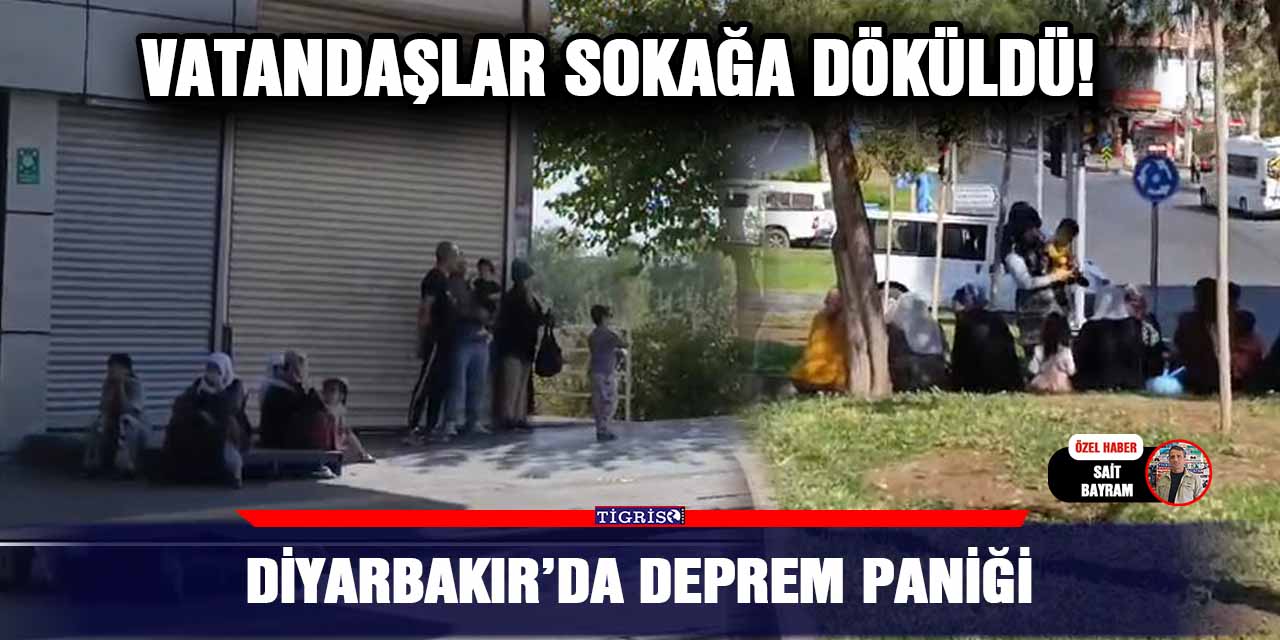 VİDEO - Diyarbakır’da Deprem paniği