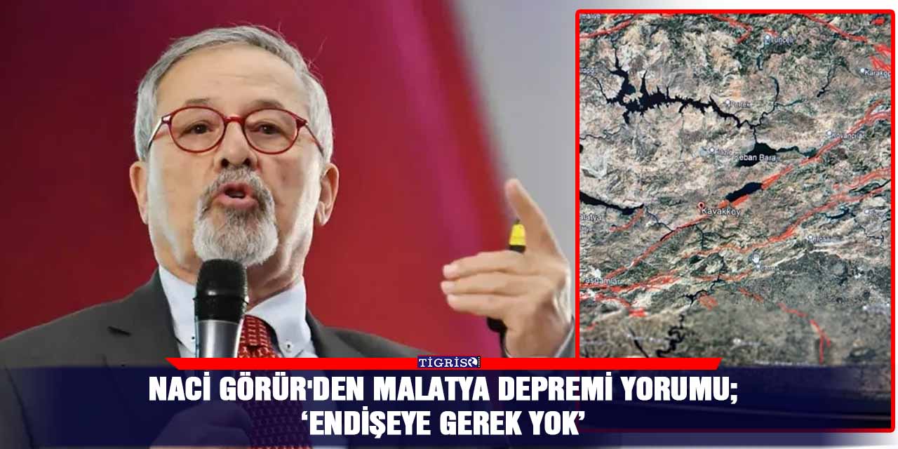 Naci Görür'den Malatya Depremi Yorumu;  ‘Endişeye gerek yok’