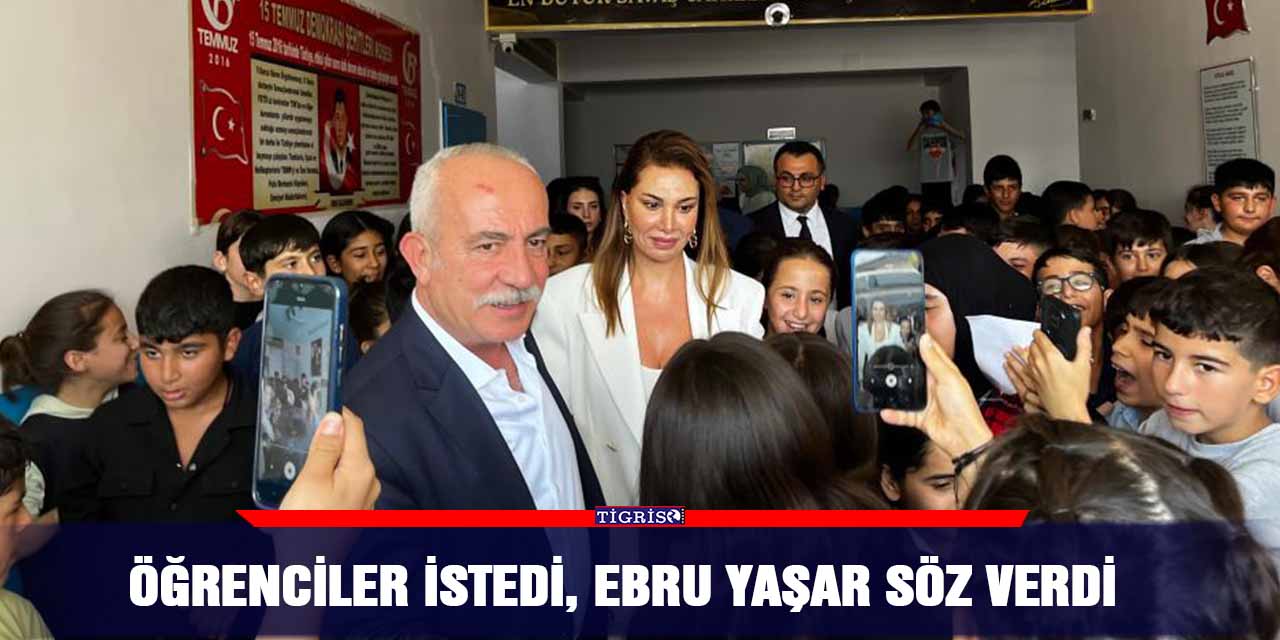 VİDEO - Öğrenciler istedi, Ebru Yaşar söz verdi