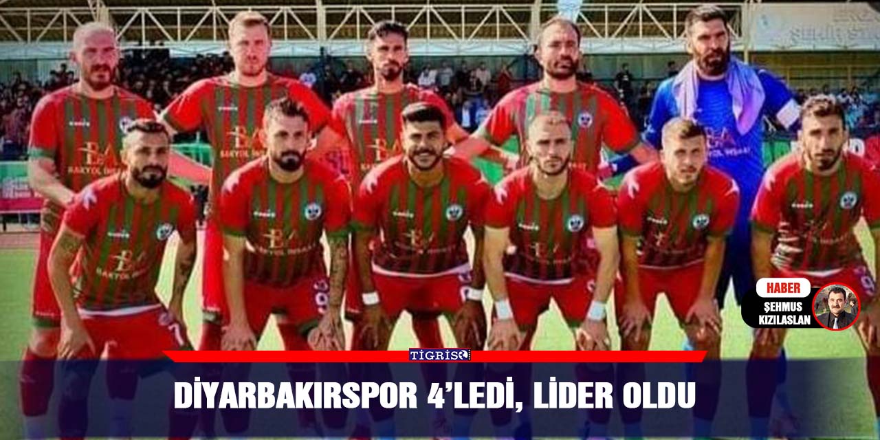 Diyarbakırspor 4’ledi, lider oldu