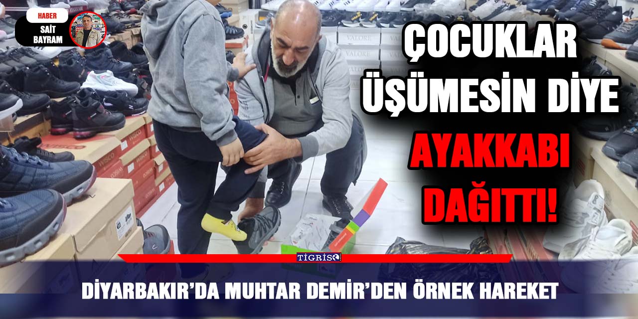 Diyarbakır’da Muhtar Demir’den örnek hareket