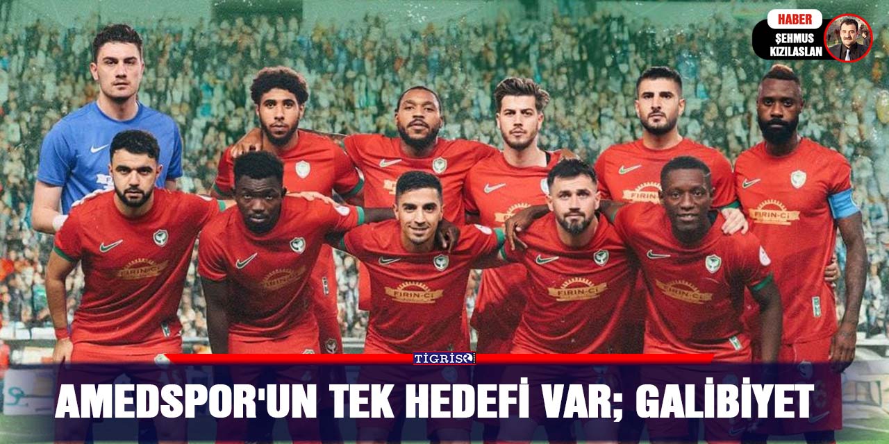 Amedspor'un tek hedefi var; Galibiyet