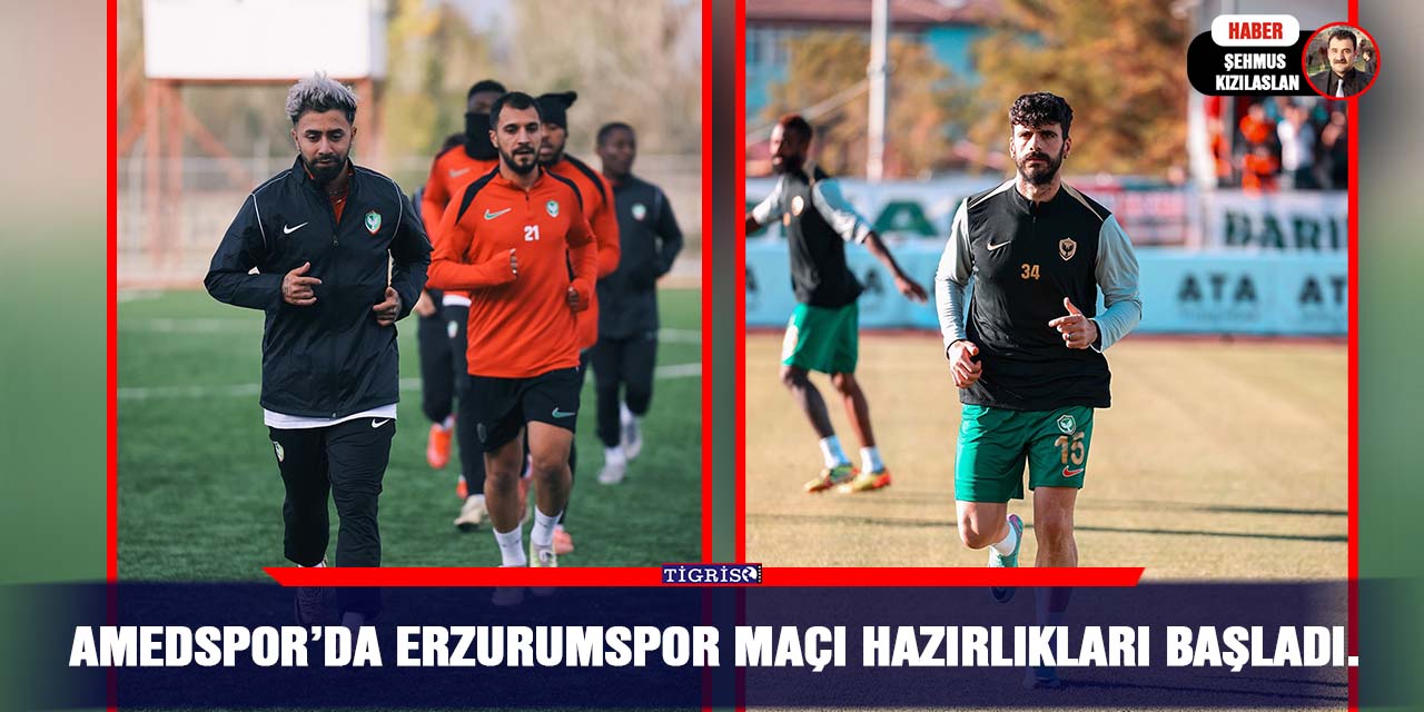 Amedspor’da Erzurumspor maçı hazırlıkları başladı.