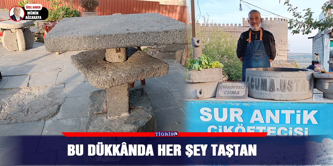 Bu dükkânda her şey taştan