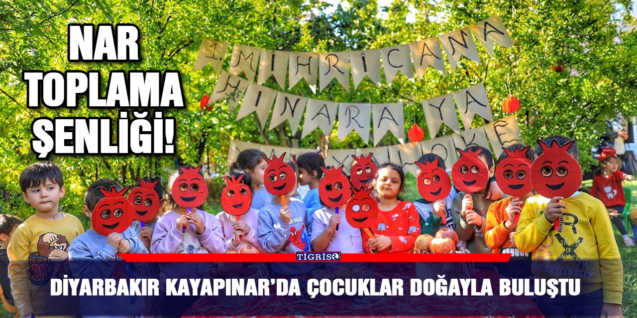 Diyarbakır Kayapınar’da çocuklar doğayla buluştu