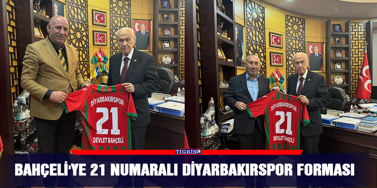 Bahçeli'ye 21 Numaralı Diyarbakırspor forması