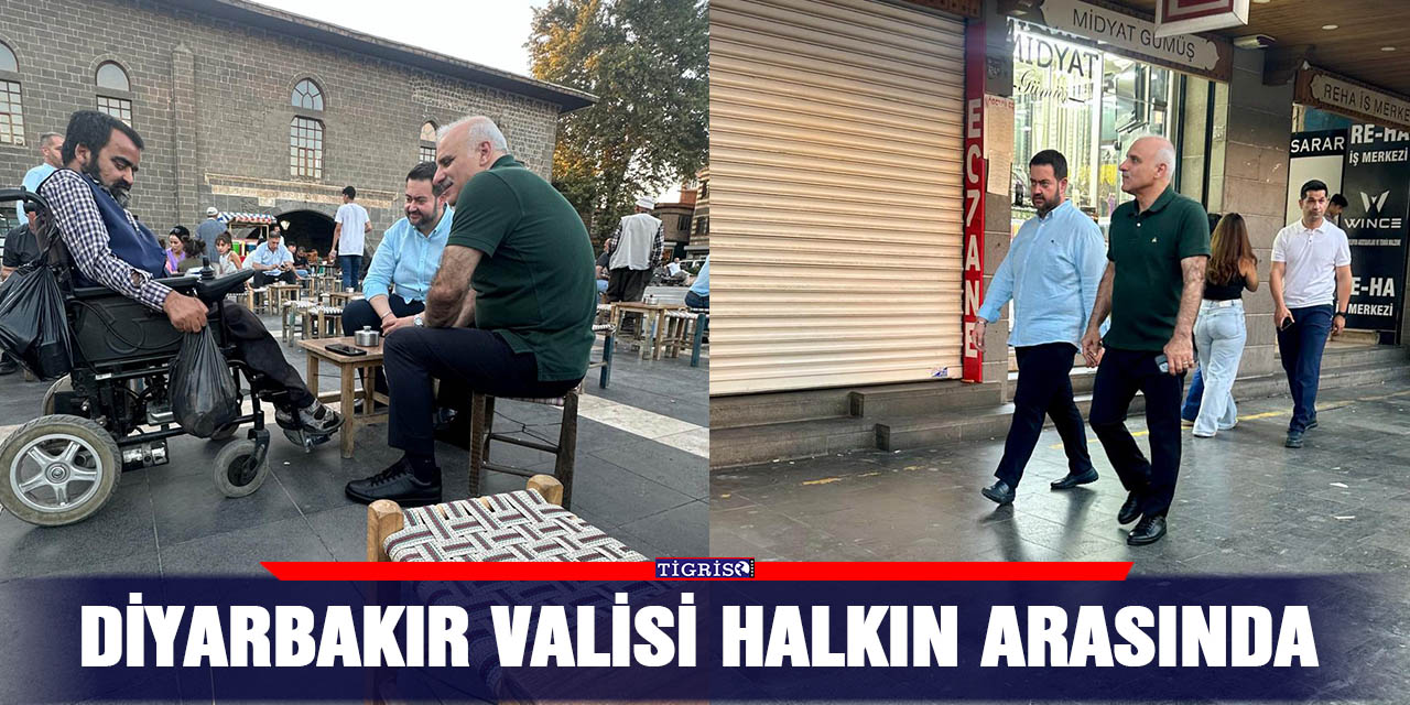 Diyarbakır Valisi halkın arasında