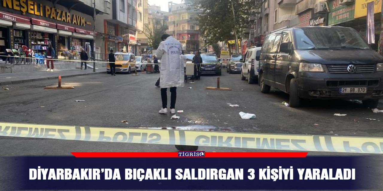 Diyarbakır’da bıçaklı saldırgan 3 kişiyi yaraladı