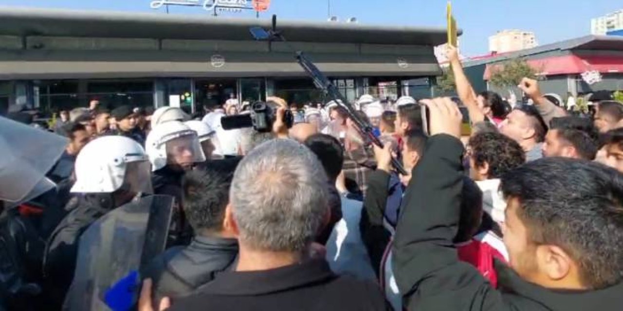 CHP'lilerin kayyım protestosuna polis müdahalesi