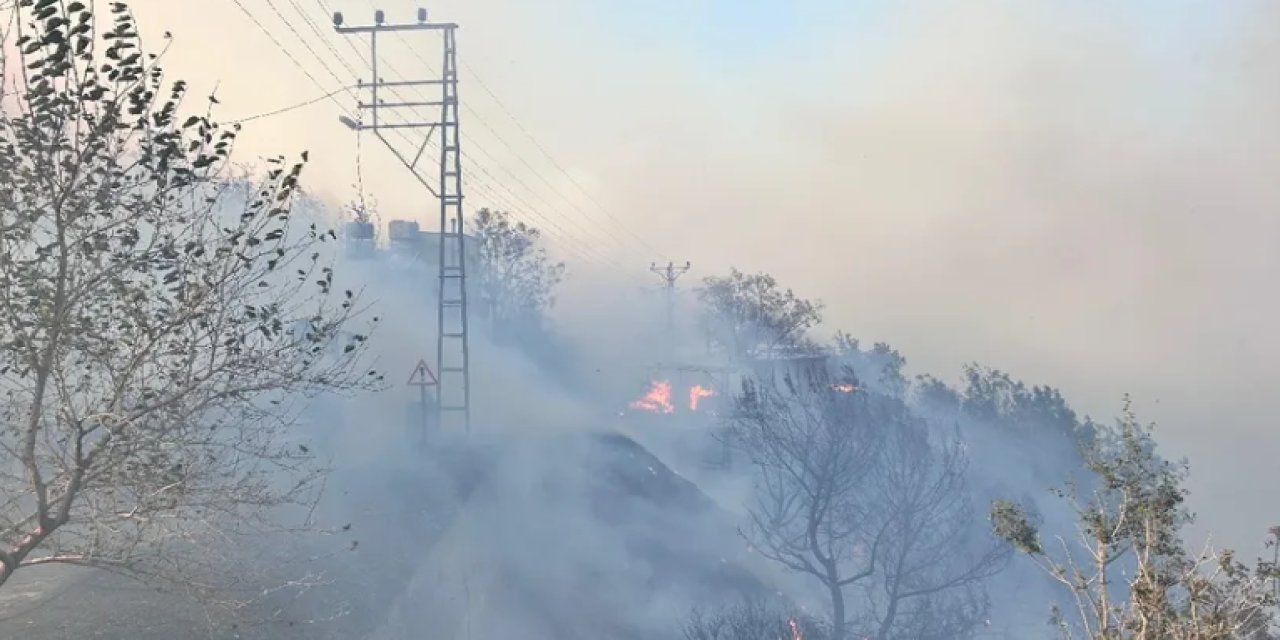 Hatay'da orman yangını: Yerleşim yerlerine sıçradı