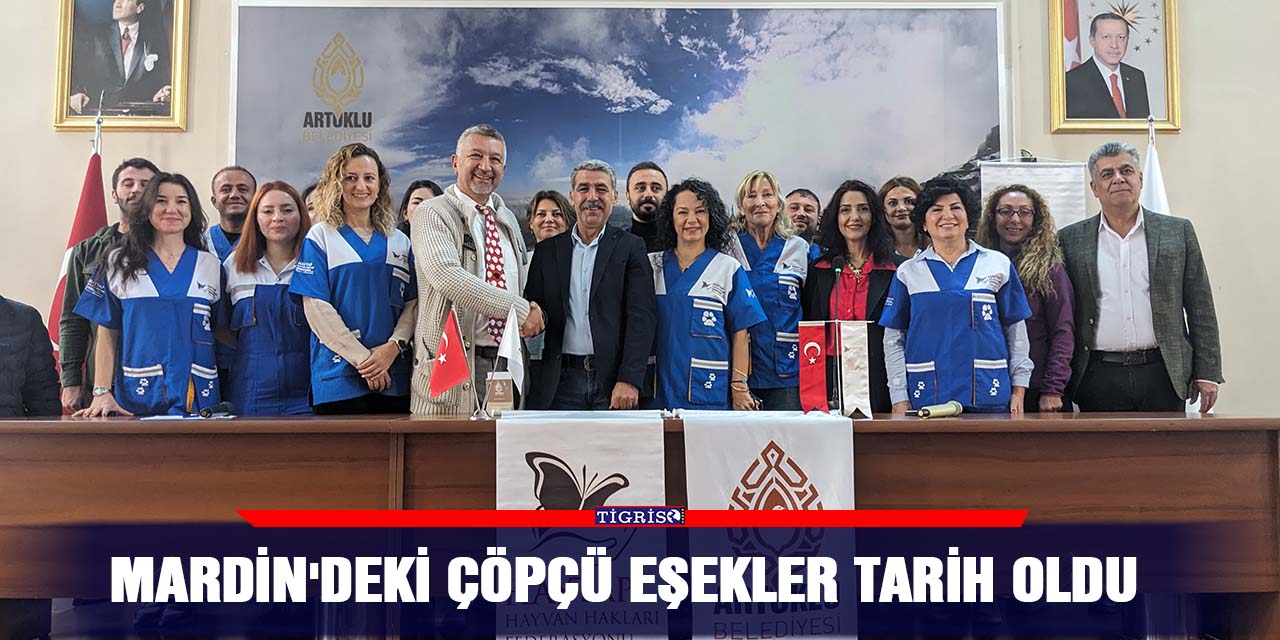 Mardin'deki çöpçü eşekler tarih oldu