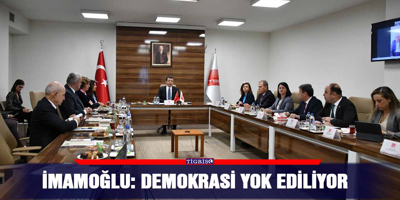 İmamoğlu: Demokrasi yok ediliyor