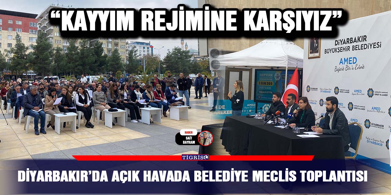 VİDEO - Diyarbakır’da açık havada belediye meclis toplantısı