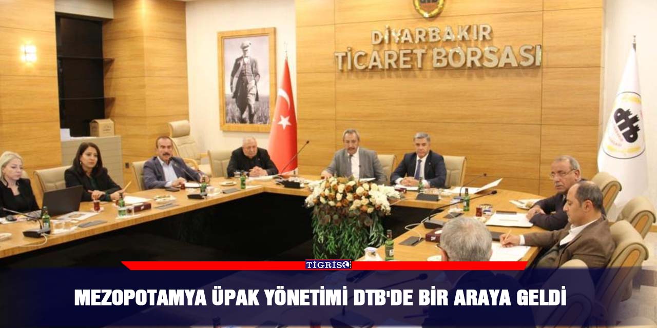 Mezopotamya ÜPAK yönetimi DTB'de bir araya geldi