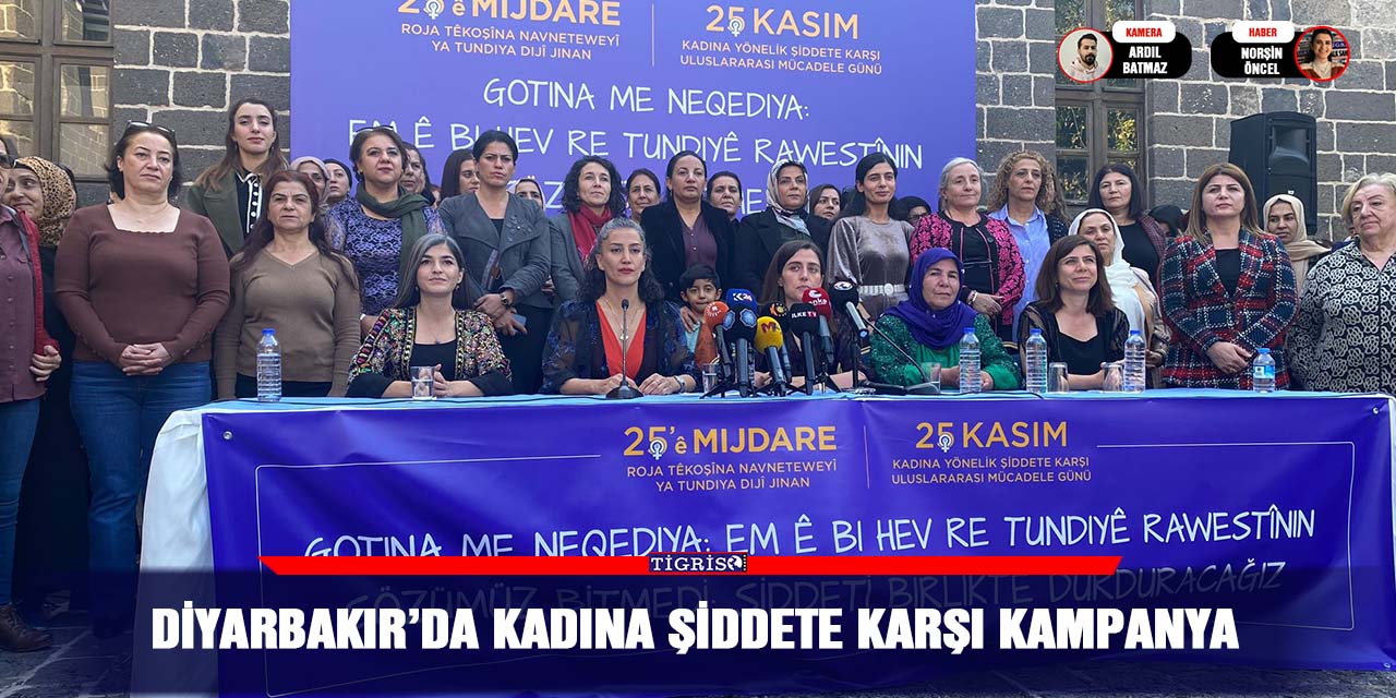 Diyarbakır’da kadına şiddete karşı kampanya