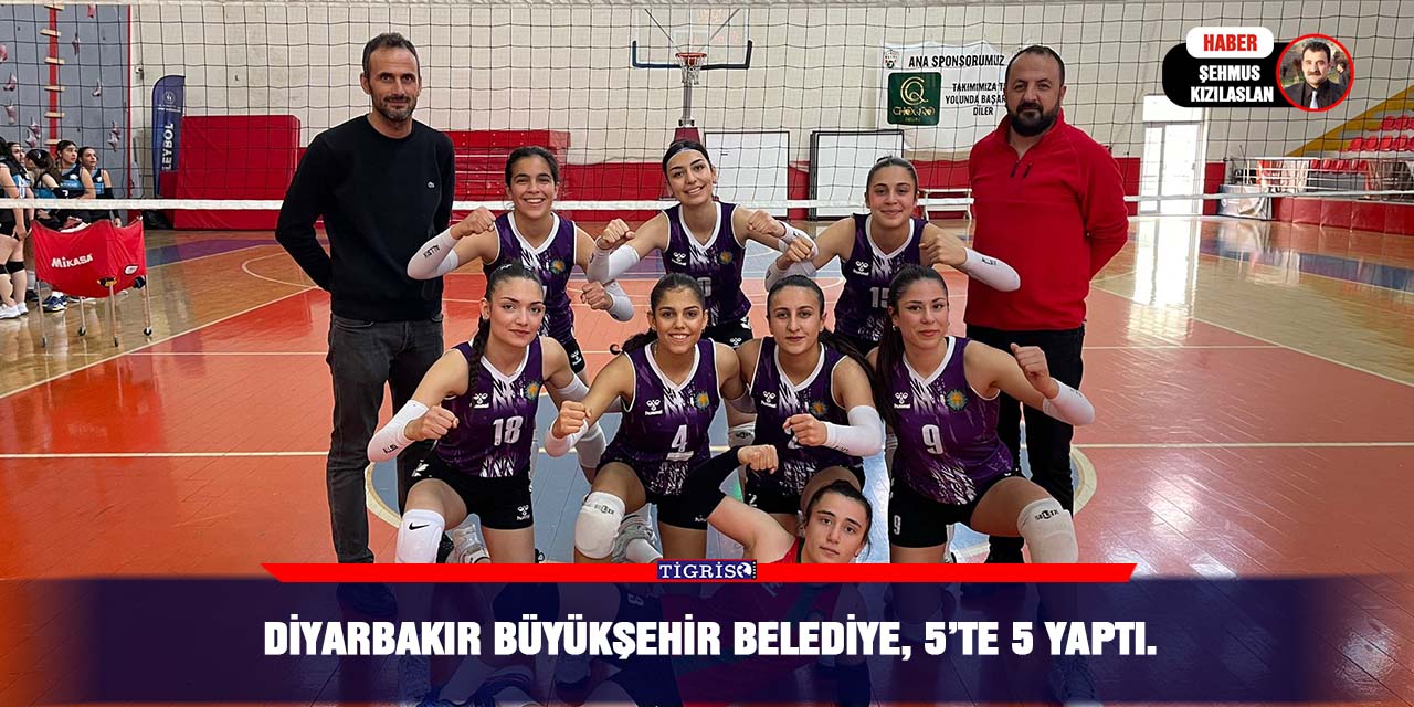 Diyarbakır Büyükşehir Belediye, 5’te 5 yaptı.