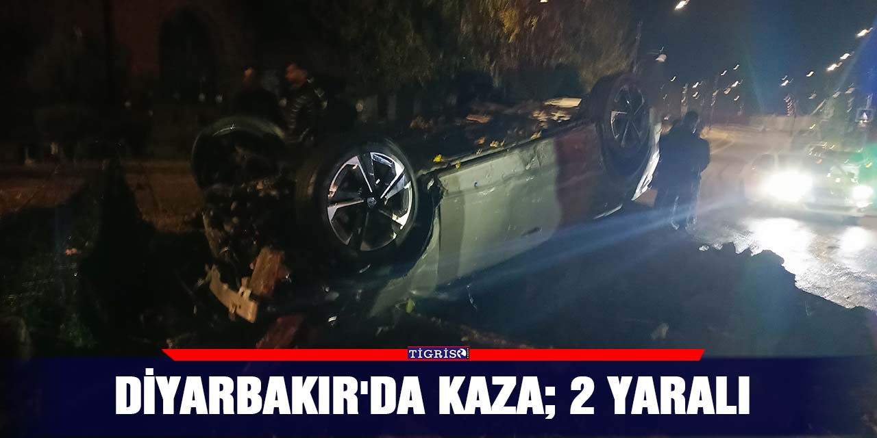 Diyarbakır'da kaza; 2 yaralı