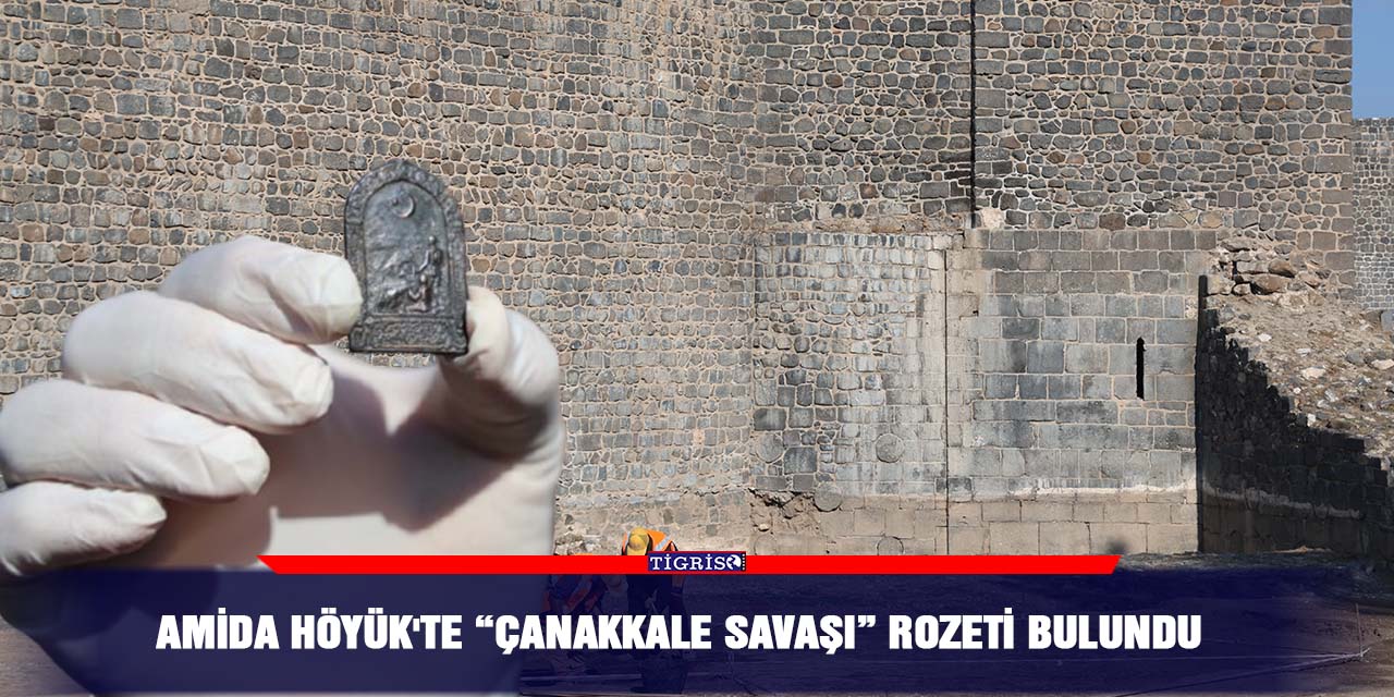 Amida Höyük'te “Çanakkale Savaşı” rozeti bulundu