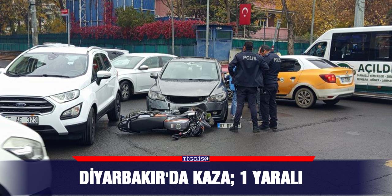 Diyarbakır'da kaza; 1 yaralı