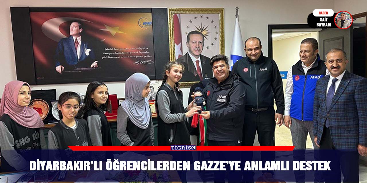 Diyarbakır’lı öğrencilerden Gazze’ye anlamlı destek