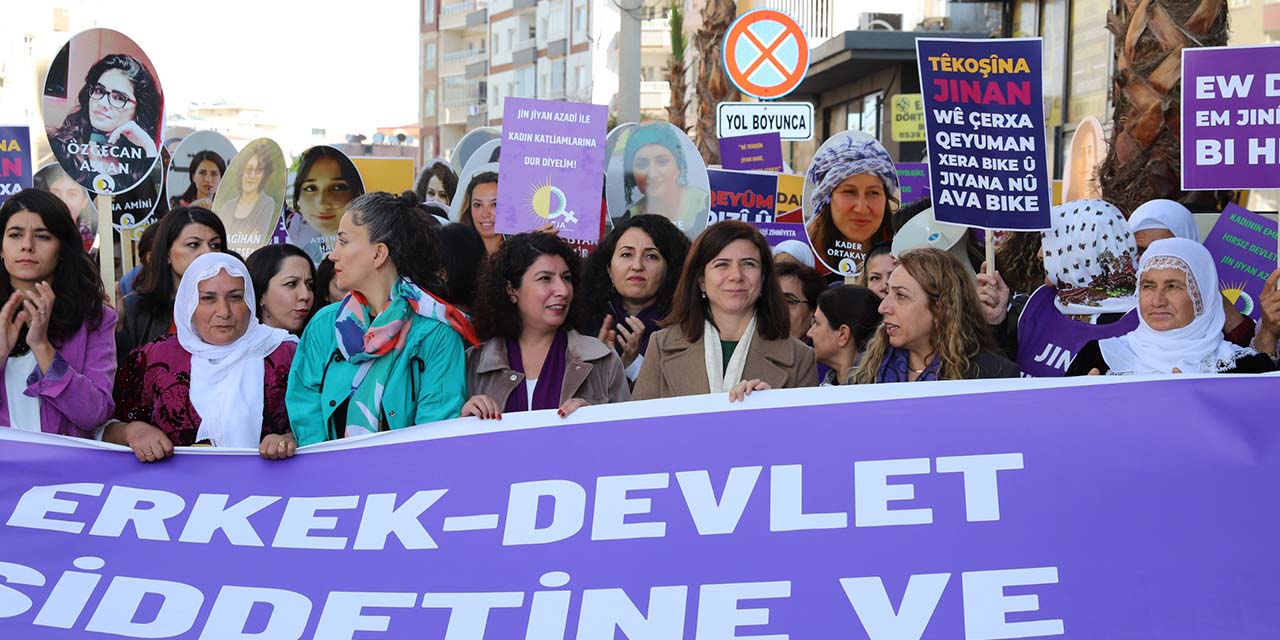 Eş Başkan Bucak, Kadına Yönelik Şiddete Karşı Yürüyüşe Katıldı