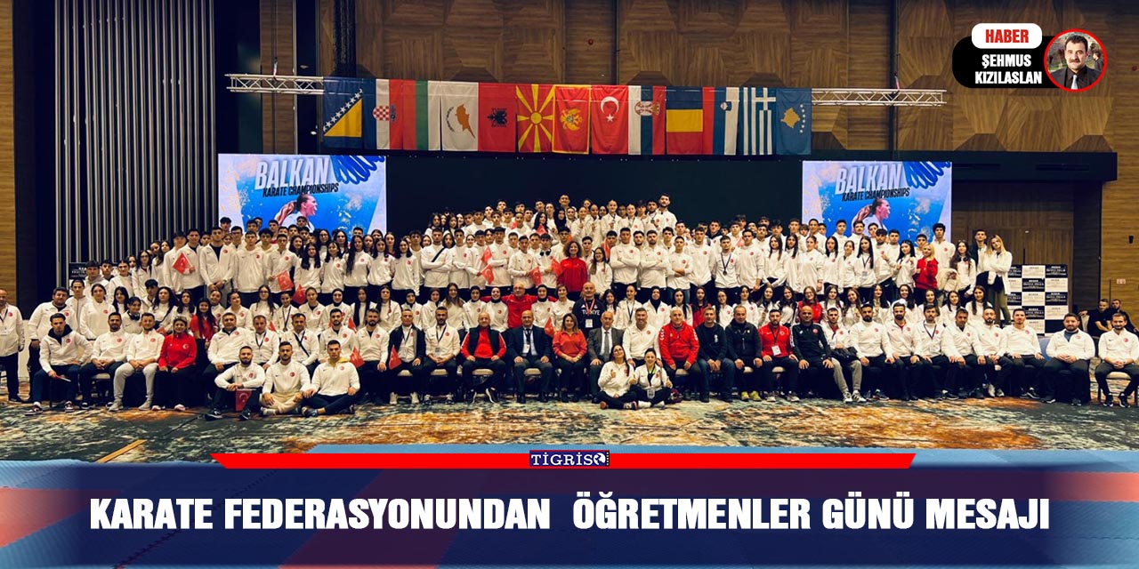 Karate Federasyonundan  Öğretmenler Günü Mesajı