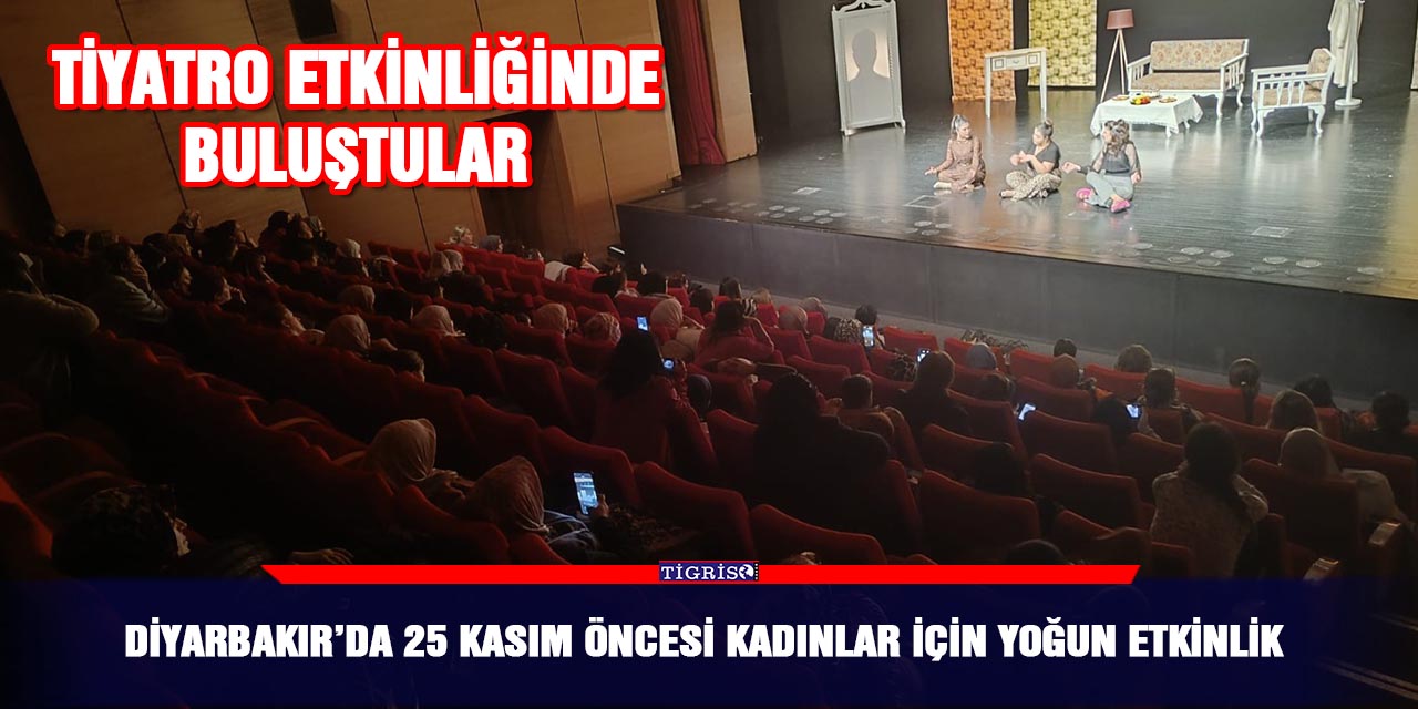 Diyarbakır’da 25 Kasım öncesi kadınlar için yoğun etkinlik