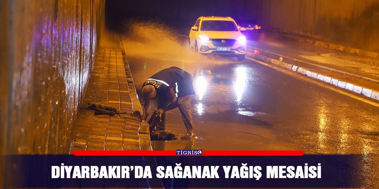 Diyarbakır’da sağanak yağış mesaisi