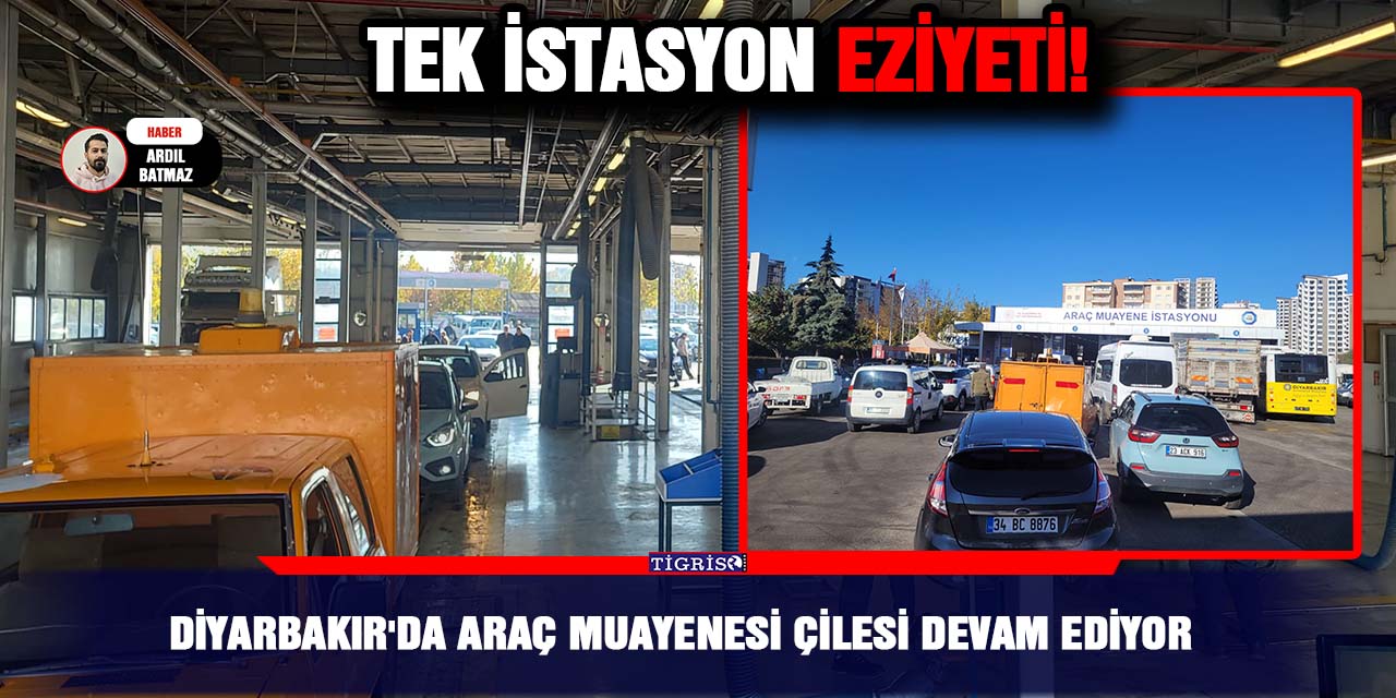 Diyarbakır'da araç muayenesi çilesi devam ediyor